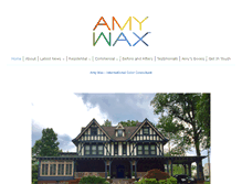 Tablet Screenshot of amywax.com
